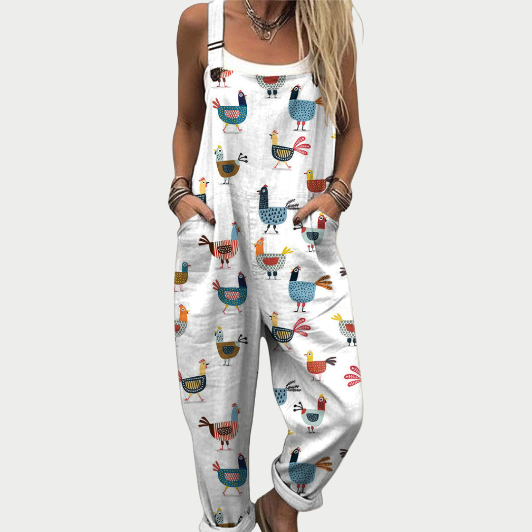 Comfortable Printed Overalls – Clara & Monroe New York