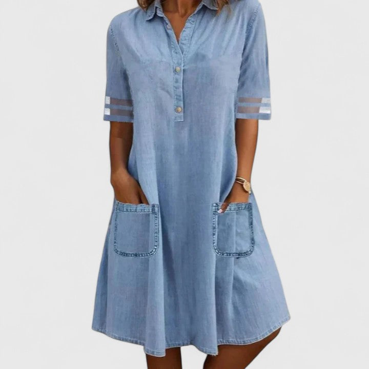 brittney denim dress Brittany Denim Dress